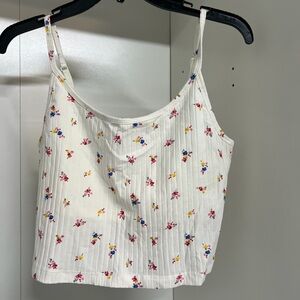 Old Navy Floral White Camisole Top